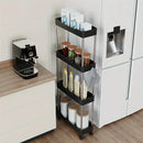 GobekUsa Bathroom Storage Rack with Wheels - Multi-Purpose Rolling Utility Cart