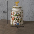 GobekUsa Dragonfly Lid Storage Jar - Round Cosmetic Jewelry Box Candy Pot Aroma Can