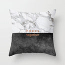 GobekUsa Gray Marble Black Agate Pillow Case for Home Sofa Chair Decor