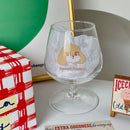 GobekUsa Kawaii Rabbit Glass Goblet: Cute Juice Cup for Girls