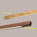 GobekUsa Dimmable Wooden Pendant Lamp: Long Strip Minimalist Hanging Indoor Lighting