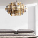 GobekUsa Brass Glass Ceiling Chandelier: Elegant Lighting for Luxurious Living Spaces