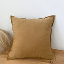 GobekUsa Linen Fringed Pillow Cover for Home Bed Sofa Decoration