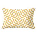 GobekUsa Geometric Striped Curved Rectangle Pillowcase - Yellow Blue Sofa Throw Pillows