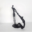 GobekUsa Hand in Hand Dance Sculpture - Metal Abstract Figurine for Room Decoration
