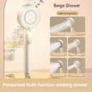 GobekUsa Black Gas Rain Mist Shower Head for High Water Pressure and Polished Look