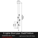 GobekUsa LED Staircase Chandeliers: Modern Luxury Lighting for Living Room, Restaurant, or Duplex Attic