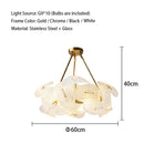 GobekUsa LED Glass Petal Chandeliers: Luxury Modern Hanging Lamps for Dining Table