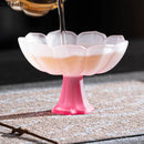 GobekUsa Lotus Flower Glass Tea Cups - Set of 2