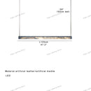 GobekUsa 2025 Marble Design Pendant Light - Dimmable LED Office Bar Decor