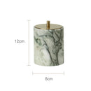 GobekUsa Emerald Marble Bathroom Set Luxury Accessories Vanity Tray & Reed Diffuser