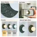 GobekUsa Green Marble LED Wall Lamp for Luxury Living Room Decor