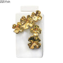 GobekUsa Golden Flower Relief Ceramic Storage Jar for Desk Decoration and Jewelry Box