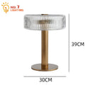 GobekUsa Glass Table Lamp LED G4 Luxury Minimalist Modern Light Fixtures for Home Decor