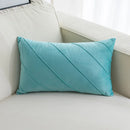 GobekUsa Hand Pleat Embroidered Cushions 30x50/45x45cm Beige Pink Nordic Style Pillowcase