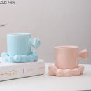 GobekUsa Diamond Porcelain Coffee Mug Set