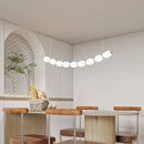 GobekUsa Bead Nordic Chandelier: Stylish Dining Room Pendant Light for Bar Table Adding Ambiance