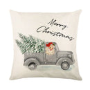 GobekUsa Christmas Snow Elk Pillow Cover for Festive Home Decor