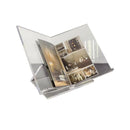 GobekUsa Acrylic Geometric Bookshelf Magazine Rack Desktop Organizer Home Decor Storage