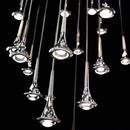 GobekUsa LED Studio Rain Staircase Chandelier: Nordic Indoor Lighting, Creative Design for Bar Island