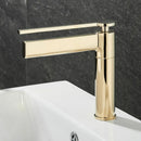 GobekUsa Basin Faucet: Deck Mounted Hot Cold Water Mixer Taps for Bathroom Sink