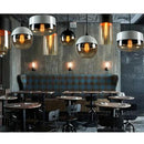 GobekUsa Glass Shade Pendant Light, Industrial Kitchen Restaurant Decor Lighting