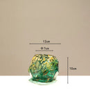 GobekUsa Gradients Black Glass Vase Terrarium Pot Bowl Desktop Organization Blooms Pots