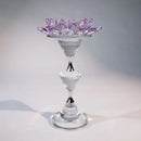GobekUsa Crystal Lotus Candle Holder Home Decoration Crystal Flower Candlestick