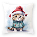GobekUsa Cartoon Animal Christmas Pillowcase: Decorative Sofa Cushion Cover for Living Room