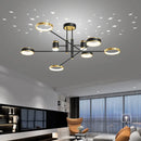 GobekUsa LED Chandelier: Modern Smart Remote Ceiling Light for Living Room Bedroom Dining Kitchen