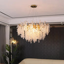 GobekUsa Crystal LED Chandelier: Elegant Nordic Branch Design for Living Room, Hotel, Dining Area