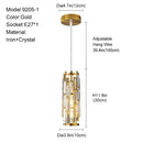 GobekUsa Gold Crystal Chandelier: Elegant Dining Room Pendant Lighting