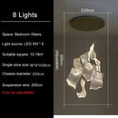 GobekUsa LED Modern Ceiling Chandelier for Living Room Staircase Restaurant Attic Home
