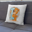 GobekUsa Cute Cartoon Bear Animal Pillow Case Cushion Cover for Sofa, Children Room Decor