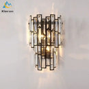 GobekUsa Crystal LED Wall Lamp for Bedroom Living Room Study Minimalist Design