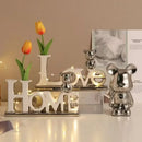 GobekUsa Love Bear 3D Ceramic Christmas Decoration Ornaments Festive Gift