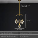 GobekUsa Crystal Chandelier Ceiling Light Modern Design for Living Room Dining Area
