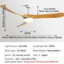 GobekUsa 70" Luxury Wooden Ceiling Fan with Reversible Motor for Year-Round Comfort