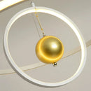 GobekUsa Circular Iron Ball Pendant Chandelier LED Lighting Fixtures