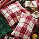 GobekUsa Christmas Plaid Weave Cushion Cover - Festive Decorative Throw Pillow Cover