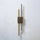 GobekUsa Black & Gold Acrylic Pipe Wall Lamp, Modern LED Room Decor Sconce