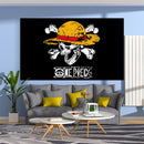 GobekUsa Luffy's Skul Anime Tapestries: Japanese Hot Blood Printed Yoga Mat & Bedroom Decoration