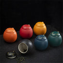 GobekUsa Lucky Cat Tea Storage Jar: Cute Ceramic Can for Household Tea and Candy Storage