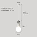 GobekUsa Cream Nordic LED Pendant Light: Modern Hanging Lamp for Stylish Indoor Room Decor