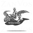 Sea Turtle Anchor Monogram