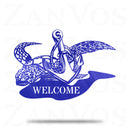 Sea Turtle Anchor Monogram