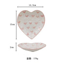 GobekUsa Hand Painted Heart Handle Ceramic Love Mug - Pink