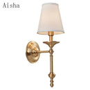 GobekUsa Black/Gold Wall Lamp: Luxury Living Room Bedroom Staircase Light
