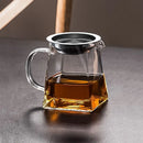 GobekUsa Glass Fair Cup, Kung Fu Tea Set, Heat Resistant Borosilicate Teapot Dispenser