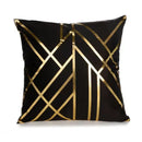 GobekUsa Houndstooth Cushion Cover 30x50cm Black and White Bow Waist Pillow Case